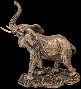 Bronze elefant figur – elegant boligdekoration